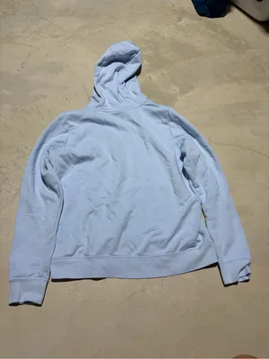 Nike Light Blue Hoodie with White Swoosh Logo medium thumbnail 6