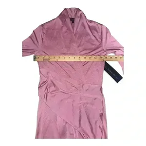 Rachel Rachel Roy Mauve Faux Wrap Midi Dress,‎ XS thumbnail 6