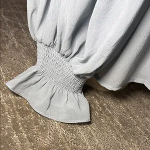 Entro Light Blue Smocked Blouse thumbnail 3