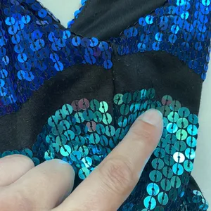 As You Wish rainbow sequin short mini dress, size medium thumbnail 4