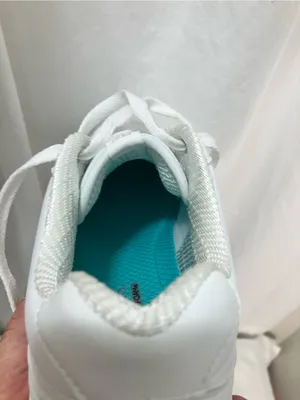 Skechers White Lace-Up Sneakers with Teal Insole thumbnail 8