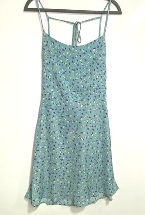 Showpo. Two Different Ways Dress in Blue Floral Sleeveless Backless 10 thumbnail 7