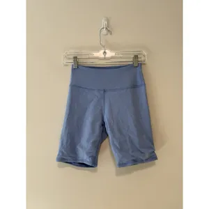 Alo Yoga Blue Shimmer Biker Shorts Size XS thumbnail 2