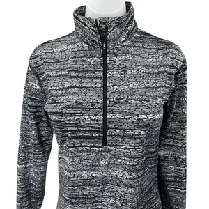 Old Navy Active Gray Long Sleeve Half Zip High Neck Activewear Sweatshirt Top M thumbnail 3