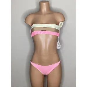 PilyQ New. pink bikini top. Small. Retails $80 thumbnail 3