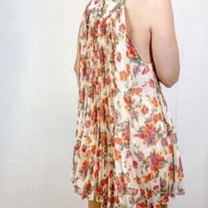 Free People Pleated Floral Dress thumbnail 3