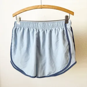 Nike‎ Dri Fit Running Shorts Light Blue Dolphin Hem Athletic Womens Size L thumbnail 3