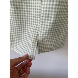 Lulu's Happy Chance Sage Green Gingham Square Neck Mini Dress size XS thumbnail 5