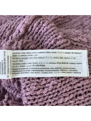 Slouchy Oversized Lilac Drop Shoulder Knit Sweater Medium Hollister Minimalist thumbnail 8