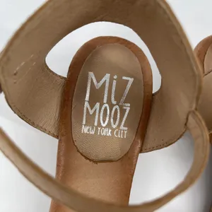 Miz Mooz Leather and Raffia‎ Heeled Sandals Chaise Sand Size EU 39 US 8.5 thumbnail 7