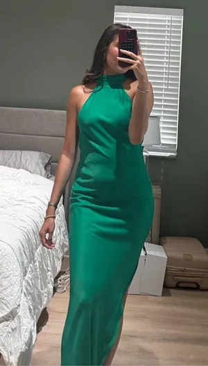 Meshki Dress Maxi Satin thumbnail 3