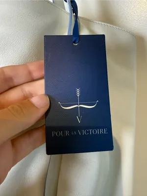 Pour La Victoire Cream Leather Tote with Top Handles thumbnail 4