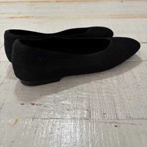 Vivaia Square-Toe V-Cut Flats Margot 2.0 EU size 41 US size 9.5 Black‎ Knit thumbnail 4