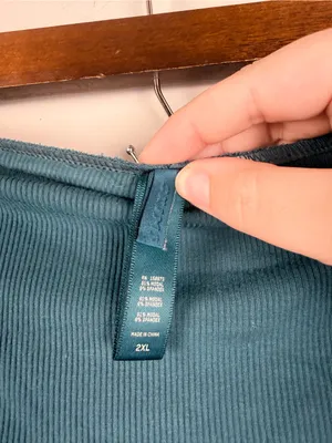 Skims blue green folded down flare pants size 2XL thumbnail 3