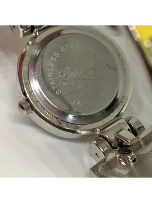 Geneva Teacher School cuff bracelet watch 26mm silver tone quartz running thumbnail 6