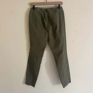 Via Masini 80 Firenze Olive Pull On Cigarette Pants Made Italy Stretch Ankle thumbnail 4