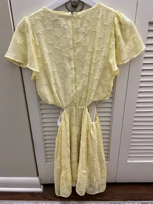 Show Me Your Mumu Merritt Dress Women’s Cut-Out Yellow Floral Medium thumbnail 4