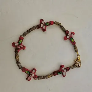 Cloisonné Red Cross bracelet Red thumbnail 10