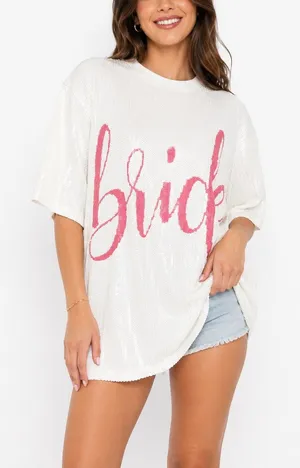 Forever 21 White Sequin Bride Tunic Dress size S/M thumbnail 1