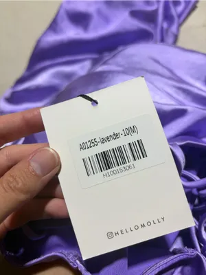 Hello Molly NWT Lavender slip into the night Tie-Shoulder Midi Dress 6 thumbnail 10