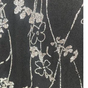Vtg Y2 Eve Adams Midi Dress Sz M Holiday Gala Metallic Glitter Formal Floral thumbnail 5
