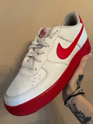 Nike Air Force 1 GS 'White Red Sole' thumbnail 1