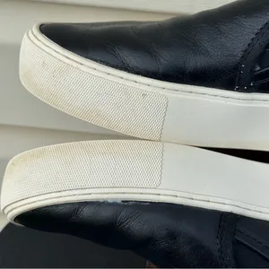 UGG Black Leather Slip On Sneakers Women Size 8 EU 39 Casual Platform Comfort thumbnail 7