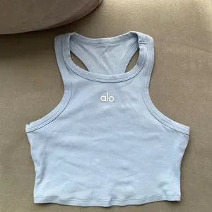 Alo Yoga Aspire Tank Seashell Blue/White S thumbnail 2