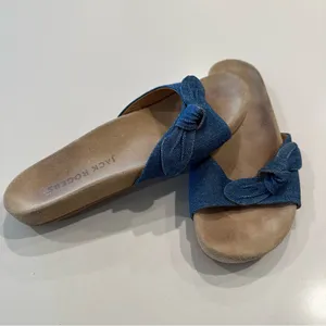 Jack Rogers Dorothy Bow‎ Slip On Footbed Sandals Size 10 thumbnail 3