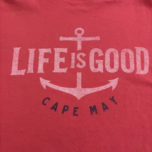 Life Is Good Red Cape May Shirt Top Women’s Size Medium Classic Fit Crusher Tee thumbnail 3