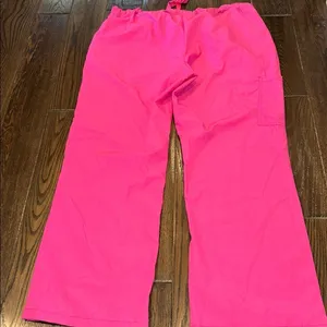 Divine curves nurses scrub pants size 2X Bright Pink thumbnail 7