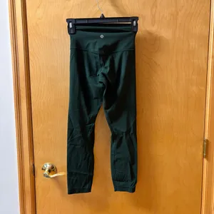 Lululemon Align Crop 21" Women Size 2 Dark Green High Rise Nulu Leggings LW6BQVS thumbnail 2