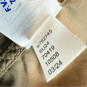 LOFT Twill Anorak Cropped Jacket Neutral Tan Brown Size Small thumbnail 13