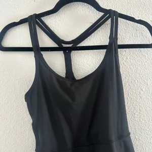 Madewell Flex Cutout Fitness A-Line Stretch Mini Dress Black Size XS thumbnail 3