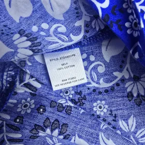 Sugarlips Lulu Floral Dixie‎ Split Neck Shift Dress Blue Floral Paisley Tiered M thumbnail 7