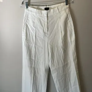 NWT J. Crew Tall linen-blend‎ wide-leg pant Minimalist Summer White Sz 0 BZ323 thumbnail 4
