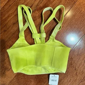 NWT Free People Movement On The Radar Lime Tie-Dye XS/S Impact Sports Bra thumbnail 5