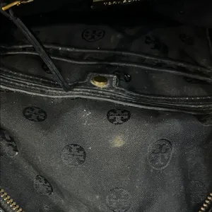 Tory Burch Croc Embossed Black Leather Mini Backpack Purse Gold Logo Casual Luxe thumbnail 16
