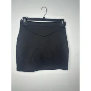 Free People Mini Skirt Stretch Black Women's Size Small Short Elastic Waistband thumbnail 2