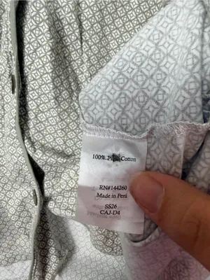 Petite plume Geo Classic Lightweight Pima Cotton Pajamas size XL thumbnail 4