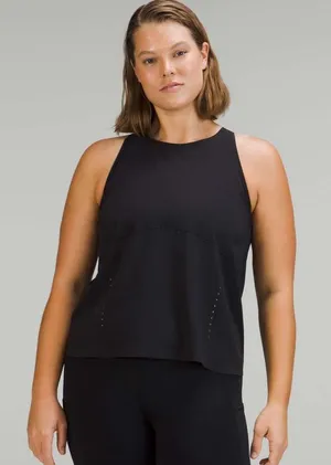 Lululemon Swift Ventilated Racerback Running black Tank Top athletic sporty 4 thumbnail 1
