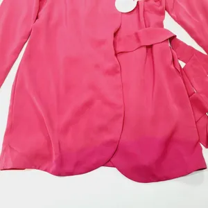 MORE TO COME Halley Blazer Wrap Dress in Hot Pink Small thumbnail 5