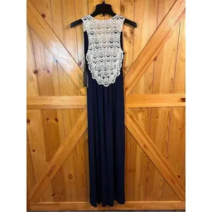Felicity & Coco Crochet Back Jersey Maxi Dress Size XS nwt (4340) thumbnail 6