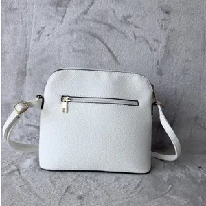 Crossbody Bag Women Medium White Tassel Zip Minimalist Pebble Grain Girly Casual thumbnail 5