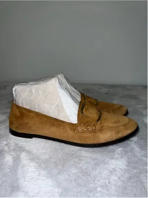 Women's FRAME Brown Suede Loafers Flats Size 39.5 thumbnail 3