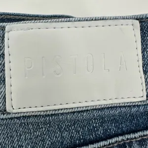 Pistola Jeans Women 27 Blue Cotton Blend Stretch Denim High Rise Cropped Raw Hem thumbnail 4