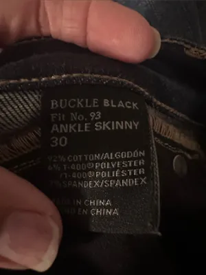 Buckle Black Dark Blue Distressed Skinny Jeans thumbnail 8