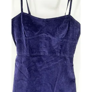 Urban Outfitters Dark Purple Bustier Velvet Dress Size Medium‎ thumbnail 3