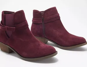 NIB Isaac Mizrahi, maroon booties size 8 thumbnail 1