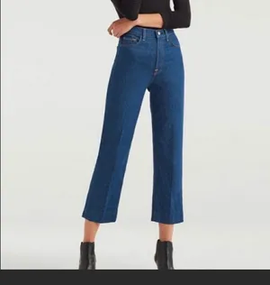 7 For All Mankind wide legged baby jo jeans thumbnail 2